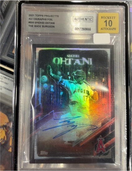 2021 Topps Project 70 #550 Shohei Ohtani The Shoe Surgeon — front
