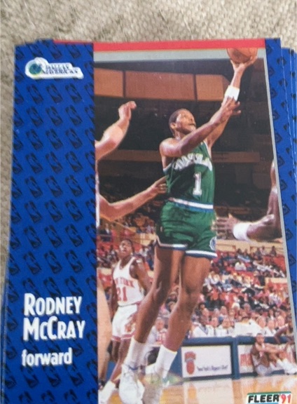 1991-92 Fleer #46 Rodney McCray — front