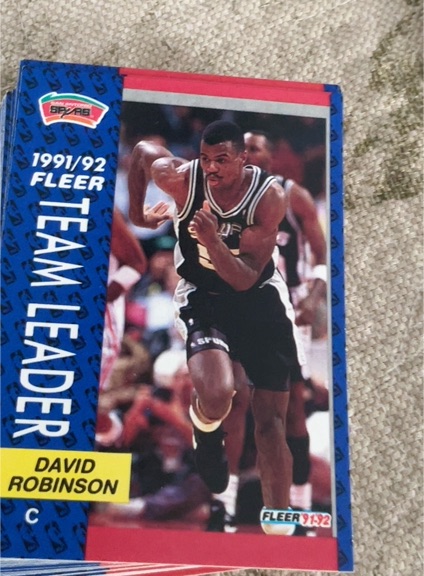 1991-92 Fleer #395 David Robinson Team Leader — front