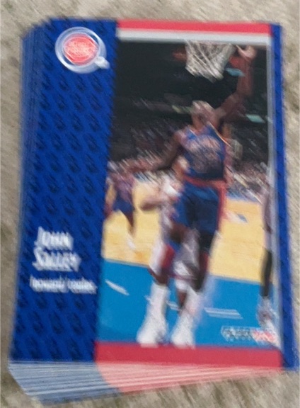 1991-92 Fleer John Salley Detroit Pistons — front