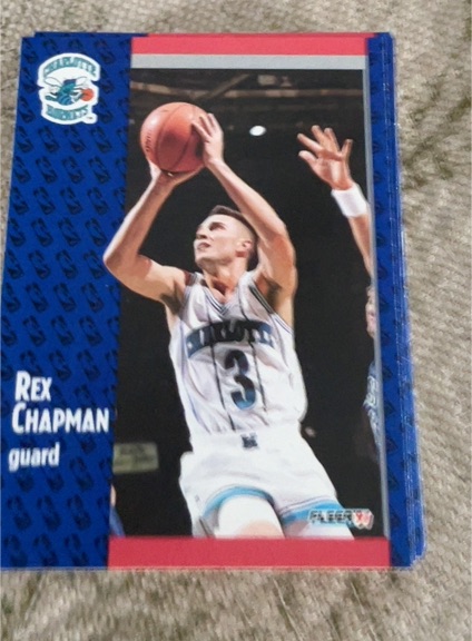 1991-92 Fleer #18 Rex Chapman — front