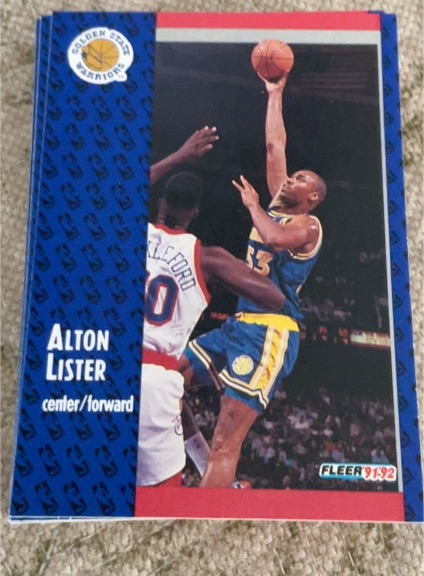 1991-92 Fleer #63 Alton Lister — front