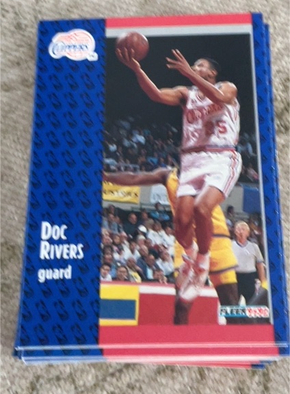1991-92 Fleer #298 Doc Rivers — front