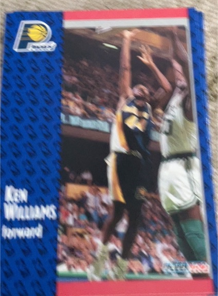 1991-92 Fleer #295 Ken Williams — front