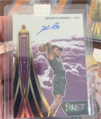2024-25 Panini Select In Flight Signatures #IFS-KEY Keyonte George — front