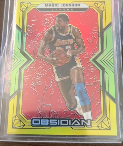 2021-22 Panini Obsidian #133 Magic Johnson — front