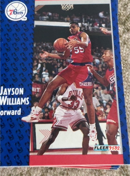 1991-92 Fleer #338 Jayson Williams — front