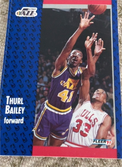 1991-92 Fleer #197 Thurl Bailey — front