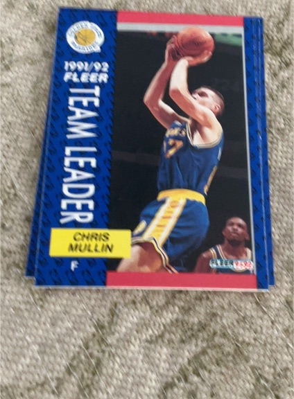 1991-92 Fleer #390 Chris Mullin — front