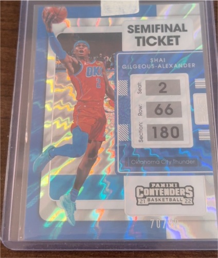 2021-22 Panini Contenders #85 Shai Gilgeous-Alexander — front