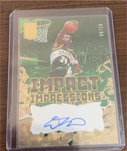 2021-22 Panini Donruss Elite Impact Impressions #II-GPA Gary Payton — front