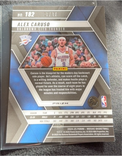 2024-25 Panini Prizm #182 Alex Caruso — front
