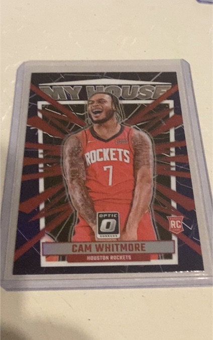2023-24 Panini Donruss Optic #12 Cam Whitmore My House Rookie Houston Rockets — front