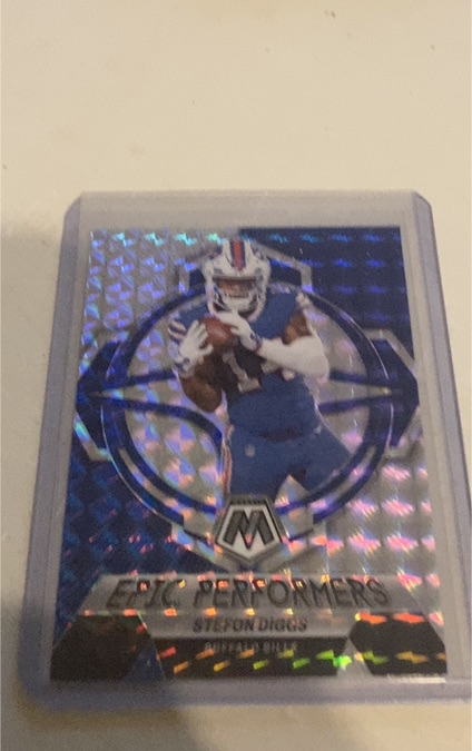 2023 Panini Mosaic #EP-SD Stefon Diggs Epic Performers Silver Mosaic — front