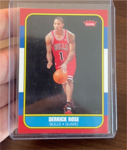 2008 Fleer #162 Derrick Rose — front