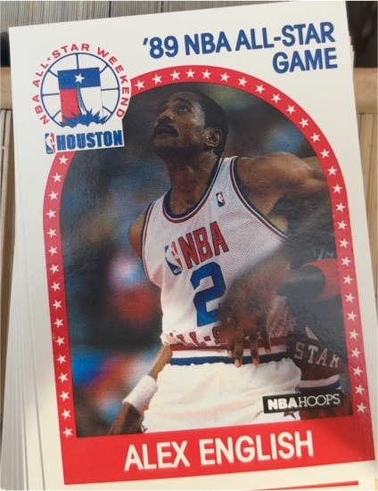 1989-90 Hoops #133 Alex English — front