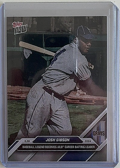 2024 Topps Now #241 Josh Gibson — front