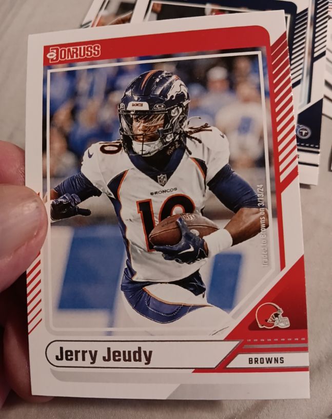 2024 Donruss #3 Jerry Jeudy Cleveland Browns — front
