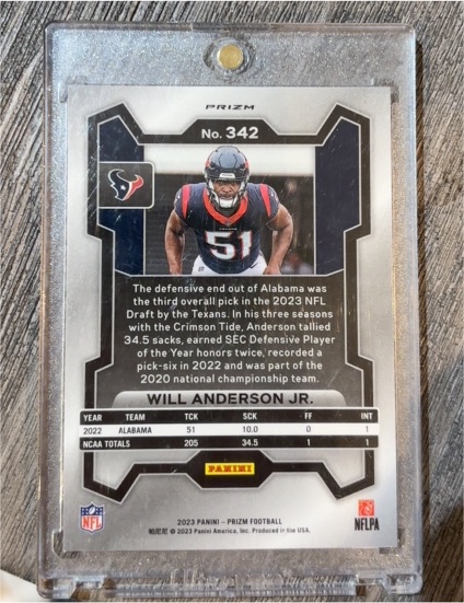2023 Panini Prizm #342 Will Anderson Jr. — front