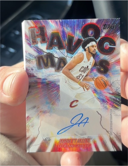 2025-26 Topps Basketball #HM-JA Jarrett Allen Havoc Marks Auto — front