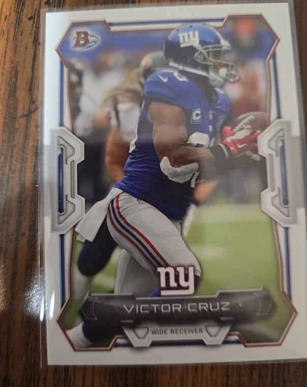 2015 Bowman #76 Victor Cruz — front