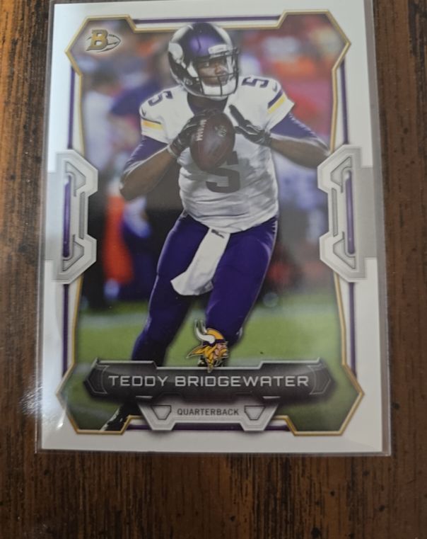 2015 Bowman #65 Teddy Bridgewater — front