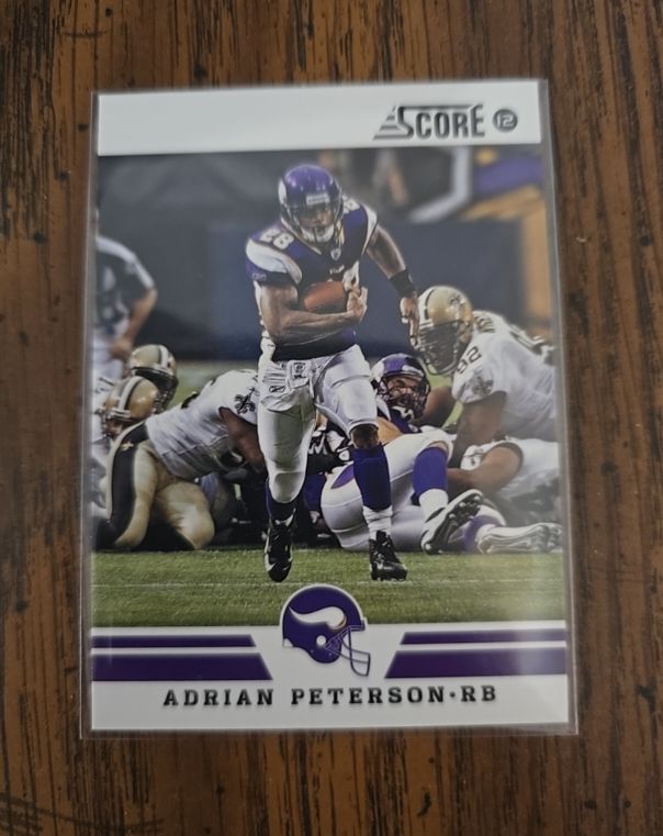 2012 Score #12 Adrian Peterson — front