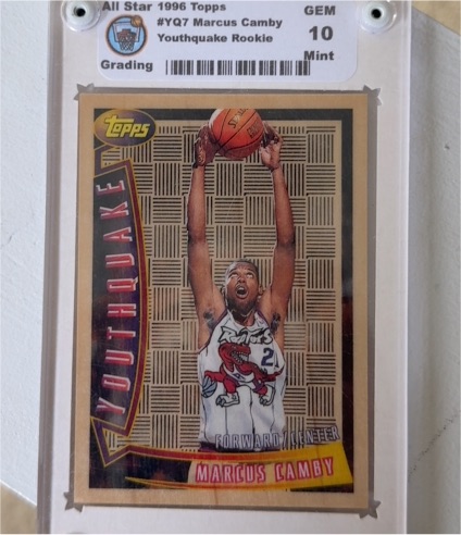 1996-97 Topps Youthquake #YQ7 Marcus Camby — front
