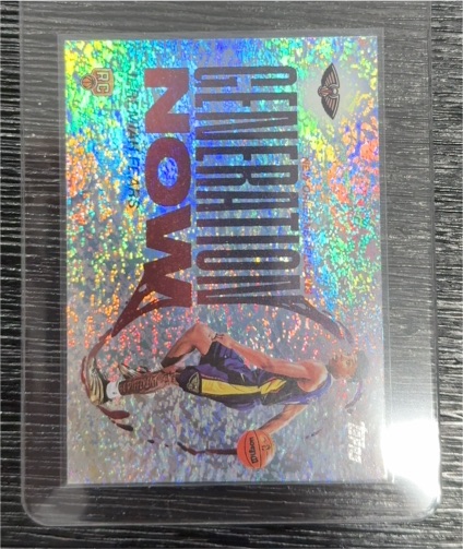 2025 Topps Generation Now Sandglitter Rookie Card New Orleans Pelicans — front