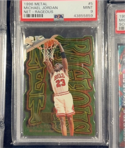 1996 Fleer Metal Net-Rageous #5 Michael Jordan — front