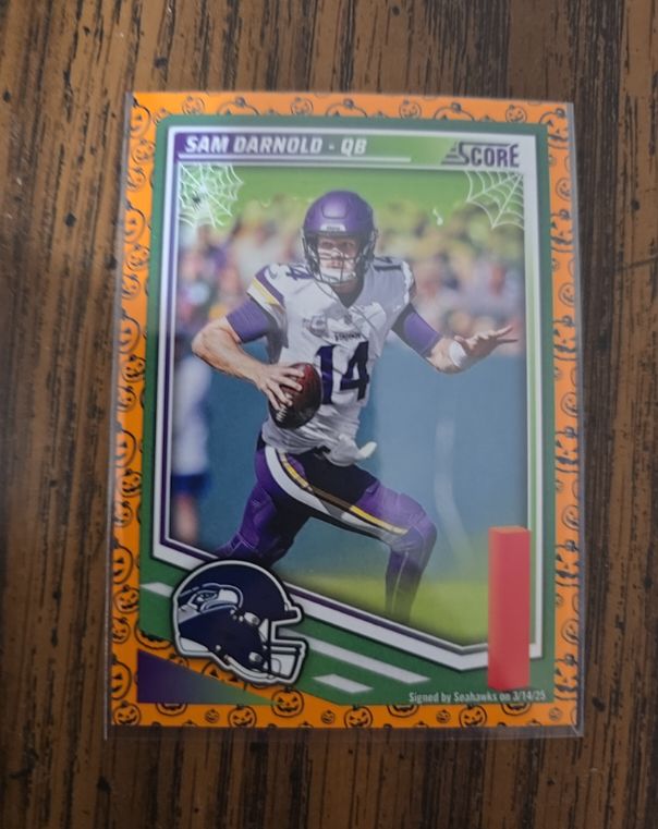 2025 Panini Score-A-Treat #40 Sam Darnold — front