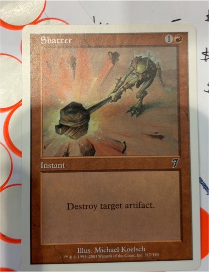 2001 Magic: The Gathering 7th Edition #217 Shatter — front