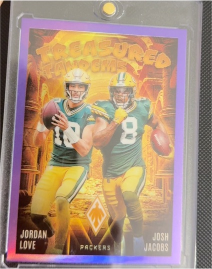 2024 Panini Phoenix #TT-GB Jordan Love / Josh Jacobs Treasured Tandems — front