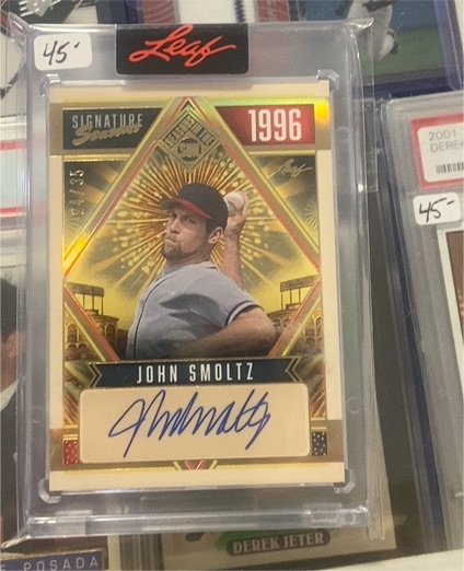 2025 Leaf Seasons In The Sun Signature Seasons #15 John Smoltz — front