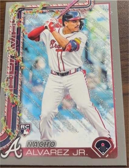 2025 Topps Holiday #H183 Nacho Alvarez Jr. — front
