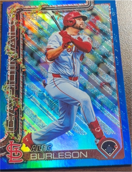 2025 Topps Holiday #H64 Alec Burleson — front