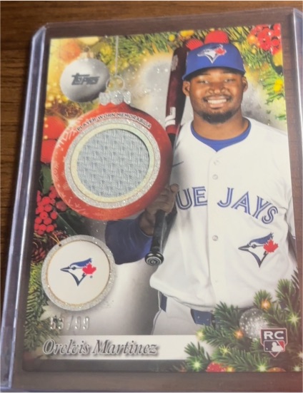 2025 Topps Holiday #PR-OM Orelvis Martinez — front