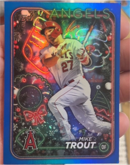 2024 Topps Holiday #H27 Mike Trout — front