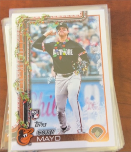 2025 Topps Holiday #H118 Coby Mayo — front