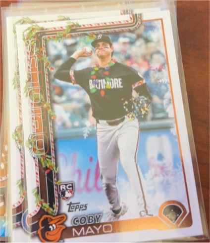 2025 Topps Holiday #H118 Coby Mayo — front