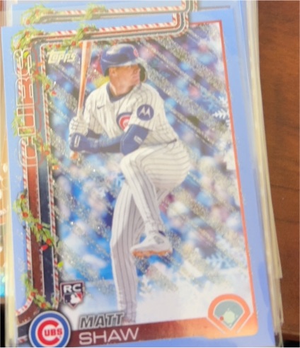 2025 Topps Holiday #H173 Matt Shaw — front