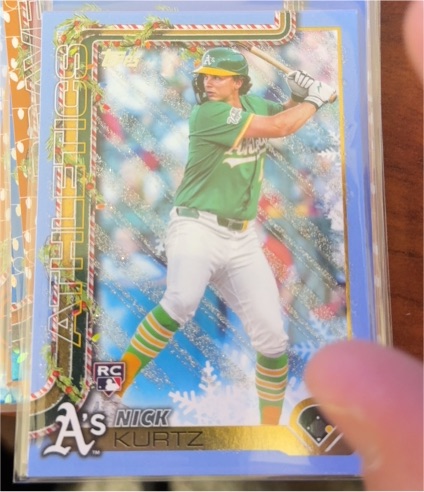 2025 Topps Holiday #H40 Nick Kurtz — front