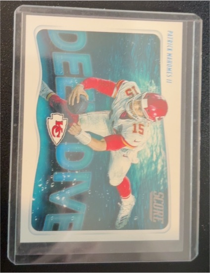 2020 Panini Score #DD-PM Patrick Mahomes II Deep Dive — front