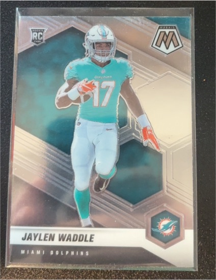 2021 Panini Mosaic #308 Jaylen Waddle — front