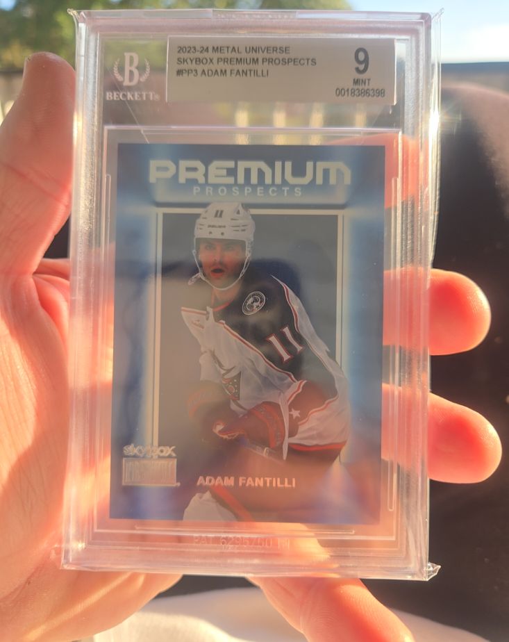 2023-24 Metal Universe Skybox Premium Prospects #PP3 Adam Fantilli — front