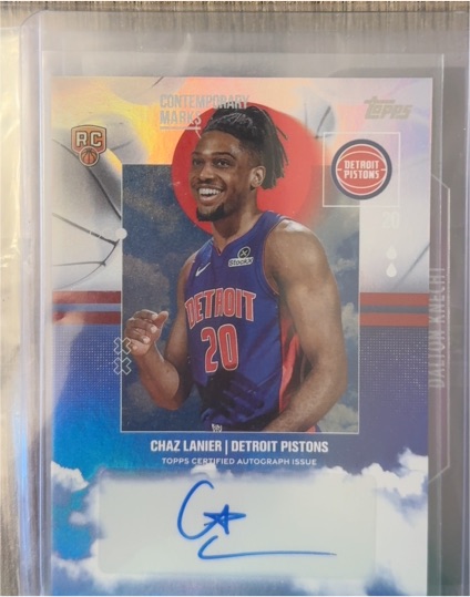 2025-26 Topps Contemporary Marks #CM-CL Chaz Lanier — front