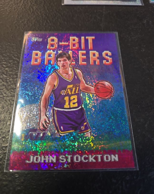 2025-26 Topps #8B-24 John Stockton 8-Bit Ballers — front