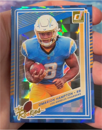 2025 Panini Donruss #8 Omarion Hampton The Rookies — front