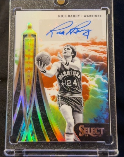 2024-25 Panini Select In Flight Signatures #IFS-RIC Rick Barry — front