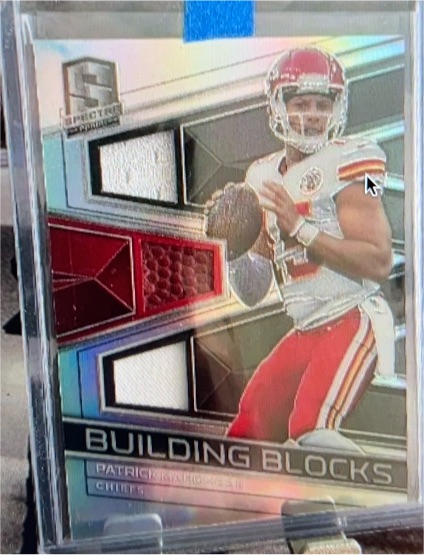 2018 Panini Spectra Building Blocks Patrick Mahomes — front